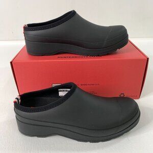 Hunter Women's Shoes 9 Original Play Clog Black Slip-On Rubber Shoes Size 9 US